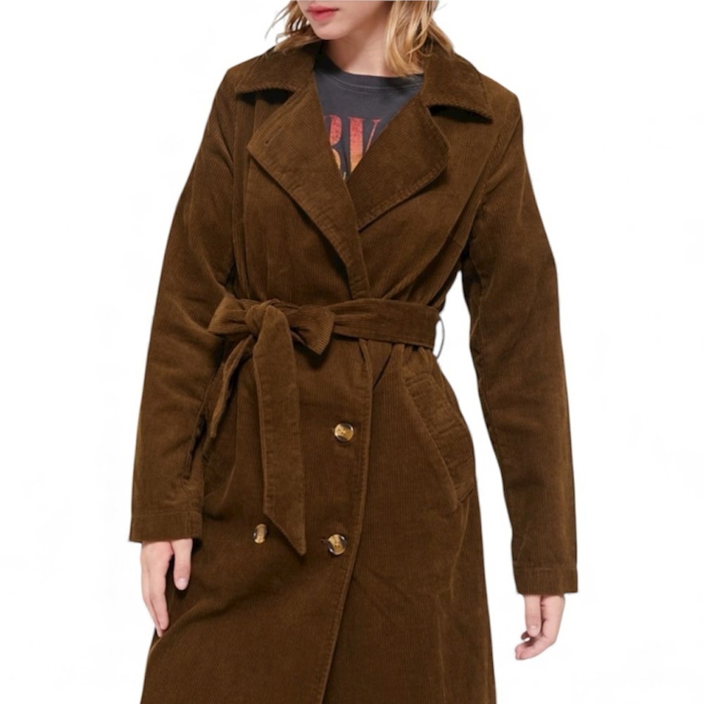 BDG Hailey Corduroy Trench Coat NWT Size Small - Picture 7 of 15